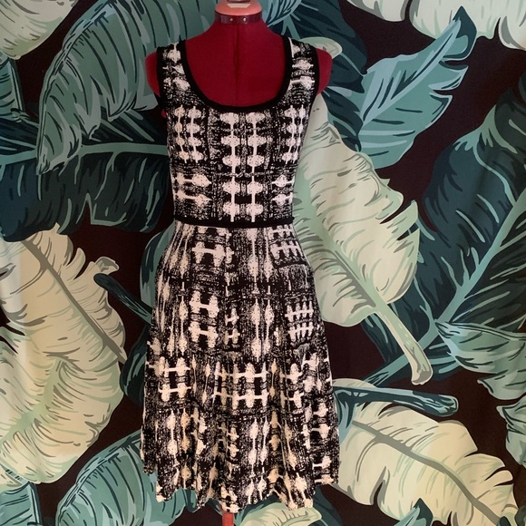 Fit and flare modern plaid dress - Picture 1 of 7